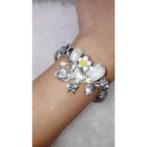Gelang Bangle Charm 06 Titanium Anti Karat dan Tahan Lama Premium Quality PS011B