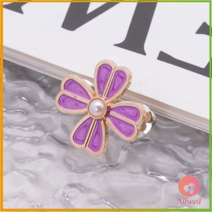 Allwell ตะขอปรับเอวกางเกง แบบหัวเข็มน ขนาดเล็ก ดอกไม้ที่ออกแบบมาได้ลงตัว  1 ชิ้น Waist buckle