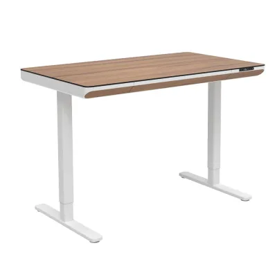 HomePro โต๊ะปรับระดับไฟฟ้า VISTA THEA2D-FM1S2-1200L 120 ซม. สีไลท์ วอลนัท แบรนด์ FURDINI