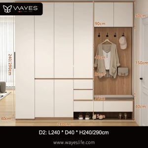 Shoes Cabinet Customize Large Capacity Entrance Cupboard Hall Cabinet