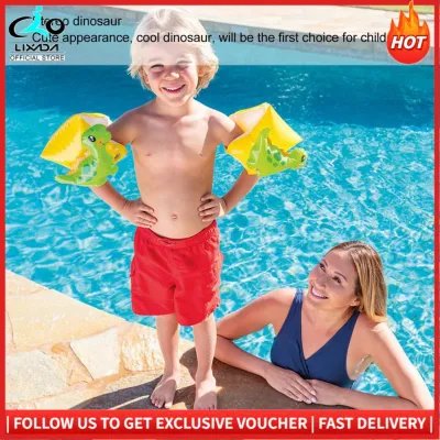 Phao bơm hơi Vòng tay bơi cho trẻ em Vòng tay 2 pcs stereo hình con khủng long cho bơi giảng dạy