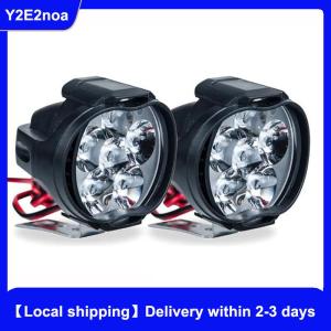 【Local shipping】 1 LED Motorcycle Headlight White Super Bright 6 LED Work Spotlight