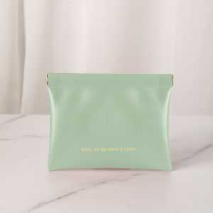 Coin Wallet Simple Protable Mini Lipstick USB Cable Storage Ins Simple Premium PU Leather Wallet Storage Pouch