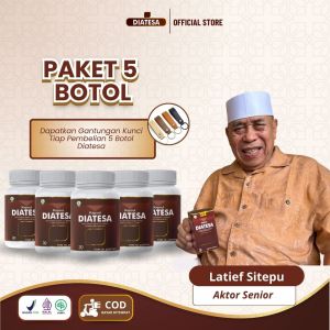 Paket 5 Botol DIATESA Obat Diabetes & Gula Darah