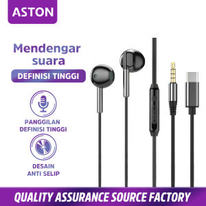 【ASTON】Headset Earphone Stereo In Ear 3.5mm Wired kompatibel oppo vivo xiaomi Android