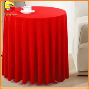 Khăn Trải Bàn Tròn 160cm Khăn Vải Nhung Sang Trọng Trang Trí Nhà CửaSự Kiện DG-585