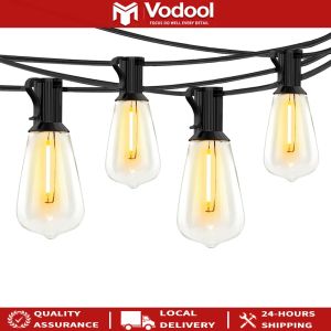 Solar G40 String Lights with Durable Globe Bulbs for Automotive Exterior Lighting and Garden Decor