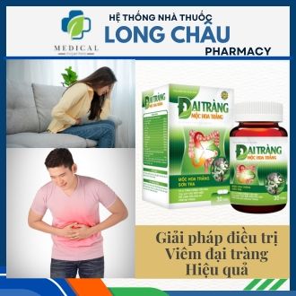 Đại Tràng Mộc Hoa Trắng-Viên Uống giúp giảm các chứng khó chịu của Đại tràng