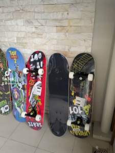 Ván trượt skateboard 80cm có đèn tải 75kg