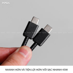 Dây Cáp Sạc Type C to C 45W Cho Điện Thoại Máy Tính Bảng iPhone Samsung