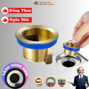 Lắp Cống Ngăn Mùi Hôi Nắp Đậy Cống Thoát Nước Sàn Nhà Tắm Chống Mùi Hôi Chống Côn Trùng Bằng Đồng