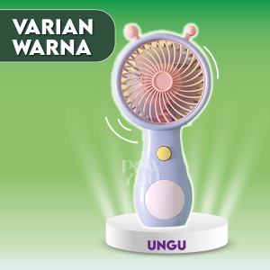 Kipas Angin Mini Genggam Fan Portable USB Hiasan Meja Warna Lucu