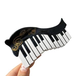 คลิปผมอะซิเตตรำลึกความหลังพร้อมองค์ประกอบการ์ตูนเหมาะสำหรับผู้หญิงแฟชั่นข้างหน้าและคนรักดนตรี