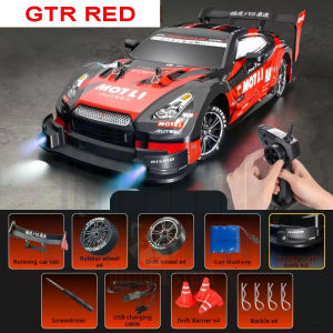RC Drift Car 4WD Proportional Lampu LED 3200 MAH GTR Drift 2.4Ghz 1:16 Racing BMW/ Mainan Mobil Remote Control Drift Racing Sport/ RC Drift Full Propo 4 WD Racing Car