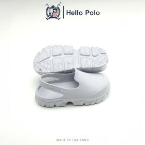Hello Polo รองเท้าแตะ รองเท้าหัวโต ส้นหนา 3.2 ซม เบาสบาย คลายเมื่อยเท้า กันลื่น รองเท้านุ่มแฟชั่นฤดูร้อน สําหรับผู้หญิง และผู้ชาย HP8025