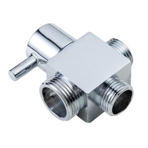 Brass Shower Diverter Valves with Quick Switches Double Outlet Strong Shower Diverter for Bathroom Faucet Replacement