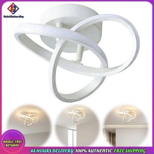 Vodool Acrylic Trefoil Led Ceiling Light 9.84 Inch Dimmable Ceiling Lamp for Bedroom Kitchen Living Room