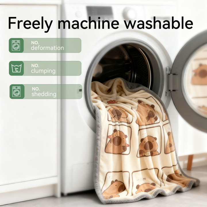 FDM%20Coral%20Fleece%20Blanket%20Single/Queen/King%20Size%20Lightweight%20And%20lint-free%20-%20Image%209
