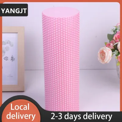 [COD] YANGJT Ship within 24 hours Yoga Roller Round EVA Foam Cylinder Roller For Pilates Exercise Enhanced Home Workouts Diameter 10cm Length 30cm