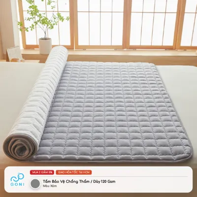 Tấm bảo vệ nệm chống thấm Goni tấm lót bảo vệ nệm kích thước 1m x 2m 1m2 x 2m 1m4 x 2m 1m6x 2m 1m8 x 2m 2m2 x 2m