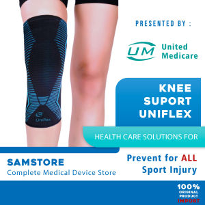 Knee Support Uniflex | Deker Lutut kesehatan | Deker Kompresi | By United Medicare