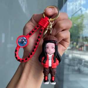 Gantungan kunci Demon Slayer aksesoris Tas keychain karakter