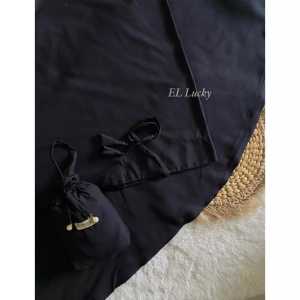 Mukena Katun Premium Traveling Mini Pouch Warna-Warni - Hijab Polos dengan Bahan Nyaman