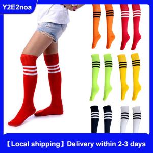 【Local shipping】 Football Socks High Quality Long Tube Knee Cotton Legging Stockings Soccer Baseball Running Sport Adults Socks