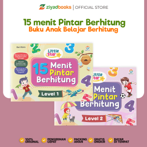 Ziyadbooks - Buku Anak Belajar Berhitung - Little Star 15 menit Pintar Berhitung