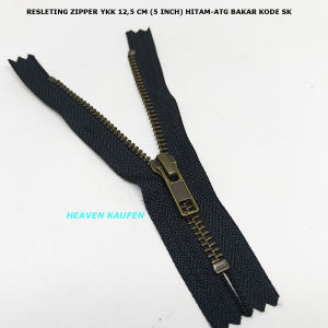 Resleting Zipper YKK 125 cm atau 5 inch ATG Bakar Kode SK Harga Per Biji