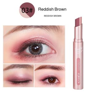 【FAMMY FAEY】 Gradient Two-Color Lazy Eye Shadow Stick Pearlescent Fine Shimmer Waterproof and Not Easy to Smudge Lazy Eye Shadow Stick Makeup双色懒人眼影棒