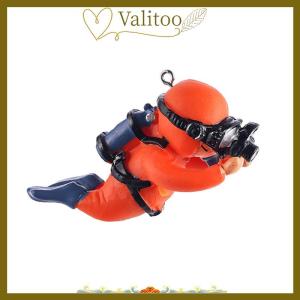 [Valitoo] Kawaii nhựa frogman đồ trang trí hồ cá thú vị nổi trang trí mô phỏng Mini thợ lặn bể cá Phụ kiện hồ cá