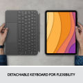 Logitech Combo Touch Keyboard Case with Trackpad for iPad เคสคีย์บอร์ดแบ็คไลท์พร้อมแทร็กแพดสำหรับ iPad ( Pro 11 Gen 1-4 , Pro 12 Gen 5-6 , Air Gen 4-5 ) แป้นพิมพ์สกรีน TH/EN. 