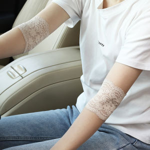 Summer Lace Thin Decorative Elbow Pad Lady Cover Scar Tattoo Breathable Short Sunscreen Sleeve Bridal Wedding Protect Arm Sleeve Cover a scar
