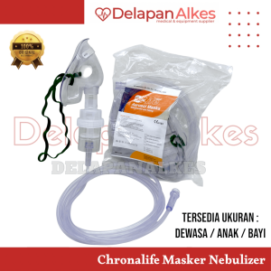 Chronalife Masker Nebulizer Dewasa Anak Bayi Sungkup Nebu Aerosol Masker Uap Nebu Mask Nebul