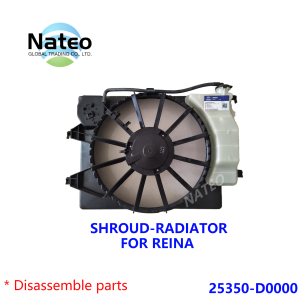 Nateo Shroud Radiator for Hyundai Reina - Black fan white housing 25350-D0000