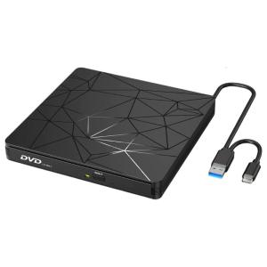 Fast Speed USB 3.0 Type C External Disc Reader Drive Multiple Format Support for Laptop Desktop Computer