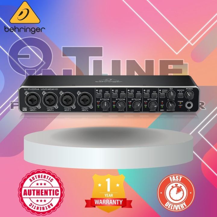 BEHRINGER Audio Interface 4Channel UMC404HD Lazada PH
