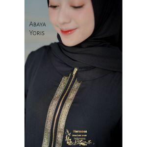 Gamis Abaya Yoris hitam hermosa