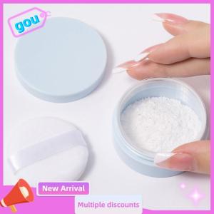gou 5g Loose Powder Jar With Puff Refillable Empty Box With Sifter Grid Lid Cosmetics Container Plastic Packaging Case Makeup Tool