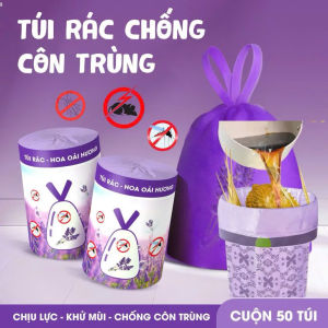 Túi rác thơm tự hủy cuộn 50 túi – khử mùi hiệu quả chống côn trùng siêu dai dễ buộc không rò rỉ