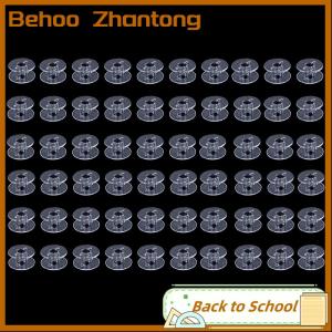 Behoo 10 50ชิ้นกระสวยพลาสติกจักรเย็บผ้าสำหรับด้ายอุปกรณ์เสริม bobbins