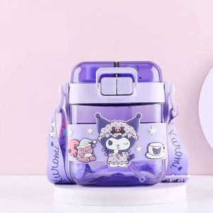 Sanrio Kids Water Straw Bottle Kuromi Hello Kitty Tritan