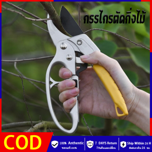 กรรไกรตัดกิ่งไม้ กรรไกรตัดกิ่ง กรรไกรแต่งกิ่ง ทำสวน กรรไกรตัดแต่งกิ่งไม้ 3 จังหวะ มีระบบล็อกดาม เบาแรง กด ตัดง่าย Pruning Shears Garden Scissors กรรไกรตัด（จัดส่งด่วน）