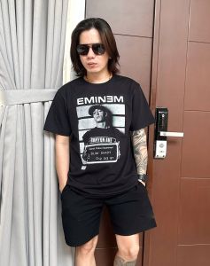papi oline fashionistrojkt/kaos pria band EMINEM size M L XL kaos distro T shirt distro/T shirt pria/kaos pria army