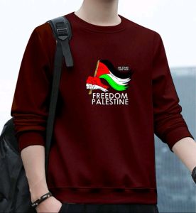 Promo Sweater Keren Kaos Pria Distro Freedom Palestine Crewneck Trendy Sweatshirt Elegan Sweter Kece