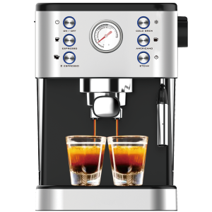🎁 【2 Year Warranty】 LaHome Smart Espresso Coffee Maker Machine Semi-Auto On Sale Expresso Maker Milk Steamer 2 Shot For Cappuccino Latte Mocha Machiato Capsule Nespresso Maker 20Bar
