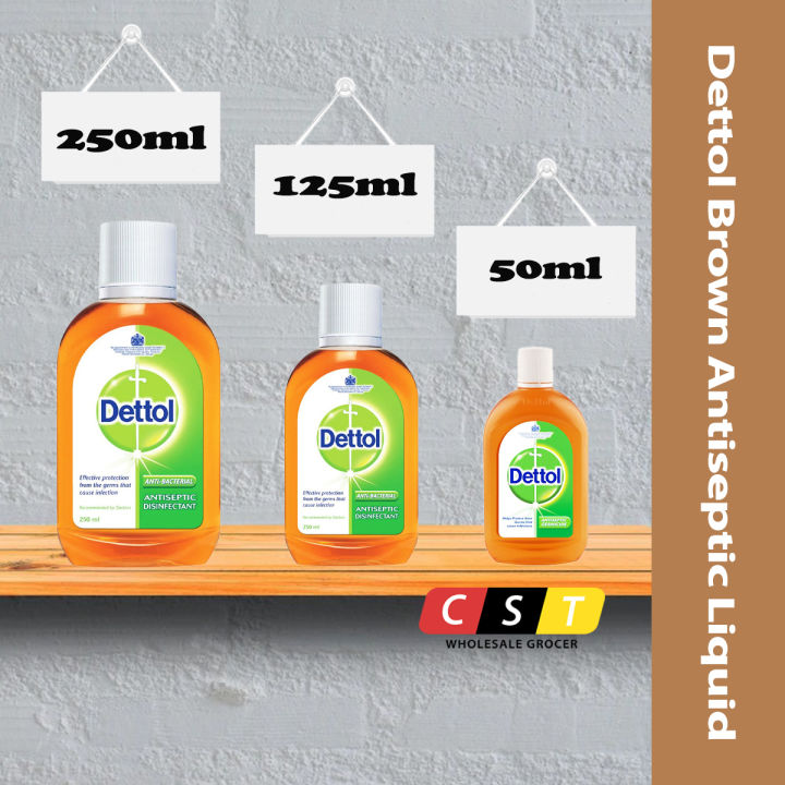 Dettol Brown Antiseptic Liquid 3 Sizes 50ml 125ml 250ml Lazada