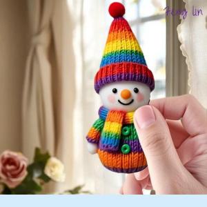 🔥🔥🔥fenglin 2D Color Christmas Snowman Pendants Wood Cartoon Xmas Tree Hanging Ornament DIY Home New Year Party Atmosphere Decoration Supply