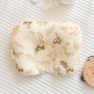 Pure Cotton Baby Shaped Pillow U-shape Newborn Protection Pillow Infant Flat Pillow Head Pillow 20*25CM